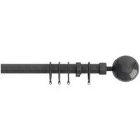 22-25mm Finesse Ball Pole Extendable Curtain Pole Gunmetal