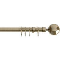 22-25mm Finesse Ball Pole Extendable Curtain Pole Antique Brass
