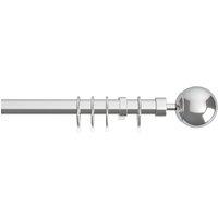 22-25mm Finesse Ball Pole Extendable Curtain Pole Chrome