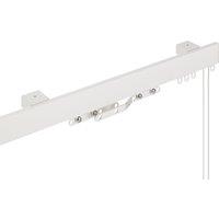 Contour Corded Aluminium Track Curtain Track White