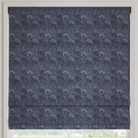 William Morris Marigold Velvet Made to Measure Roman Blind Indigo