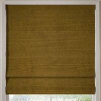 William Morris Lodden Embroidery Made to Measure Roman Blind Ochre