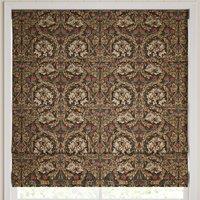 William Morris African Marigold Velvet Made to Measure Roman Blind Walnut