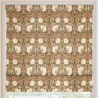 William Morris Pimpernel Velvet Made to Measure Roman Blind Brick