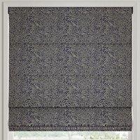 William Morris Willow Woven Made to Measure Roman Blind Indigo