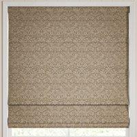 William Morris Strawberry Thief Woven Made to Measure Roman Blind Walnut