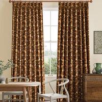 William Morris Strawberry Thief Velvet Made to Measure Curtain Acorn