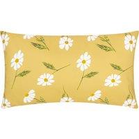 Daisies Floral Boudoir Outdoor Filled Cushion 30cm x 50cm Yellow