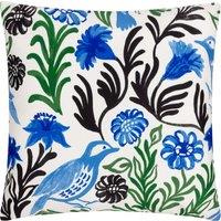 Aljento Floral Outdoor Filled Cushion 43cm x 43cm Blue