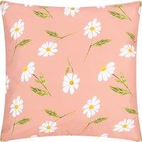 Daisies Floral Outdoor Filled Cushion 43cm x 43cm Pink