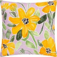 Flowers Trending Outdoor Filled Cushion 43cm x 43cm Lilac Orange