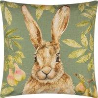 Grove Hare Outdoor Filled Cushion 43cm x 43cm Olive