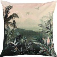 Jungle Outdoor Filled Cushion 43cm x 43cm Blush Forest