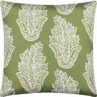 Kalindi Paisley Outdoor Filled Cushion 43cm x 43cm Olive
