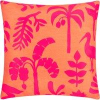 Marula Tropical Outdoor Filled Cushion 43cm x 43cm Coral Pink