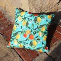 Orange Blossom Striped Outdoor Filled Cushion 43cm x 43cm Multi