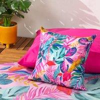 Psychedelic Jungle Tropical Outdoor Filled Cushion 43cm x 43cm Multi