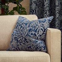 Bali Botanical Jacquard Filled Cushion 50cm x 50cm Midnight