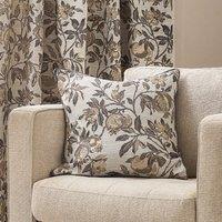 Pomegranate Floral Jacquard Filled Cushion 50cm x 50cm Natural