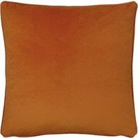 Opulence Soft Velvet Filled Cushion 55cm x 55cm Tangerine