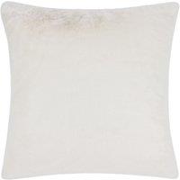Stanza Faux Fur Filled Cushion 55cm x 55cm White