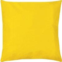 Plain Outdoor Filled Cushion 55cm x 55cm Yellow
