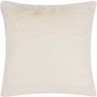 Stanza Faux Fur Filled Cushion 55cm x 55cm Ecru