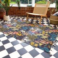 Dell Tropical Cotton 120cm x 180cm Rug Midnight Blue