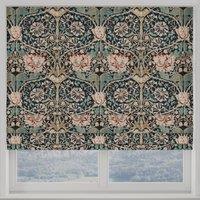 William Morris Honey Suckle Made to Measure Roman Blind Blue
