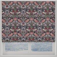 William Morris Strawberry Thief Made to Measure Roman Blind Blue