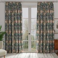 William Morris Honey Suckle Made to Measure Curtain Blue
