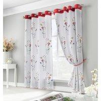 Springfield Lined Voile Ready Made Eyelet Curtains White