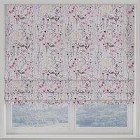 Wildflowers Made to Measure Roman Blind Soft Pink