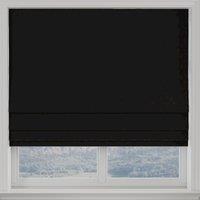 Turin Velvet Made to Measure Roman Blind Black
