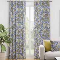 Heritage Fruits And Foliage Made to Measure Curtain Wedgewood Blue