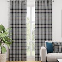 Highland Check Made to Measure Curtain Blue