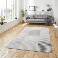 Apollo 2681 Modern Linear 80cm x 150cm Rug Grey Ivory