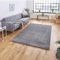 Sierra 9000 Plain Shaggy Rug Pebble Grey