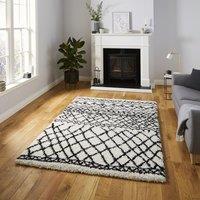 Scandi Berber G274 Rug White Black