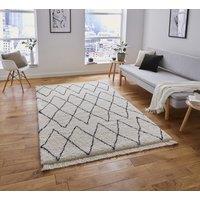 Boho 8280 Berber Rug White Black