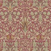 William Morris Snakeshead Digitally Printed Fabric Wine