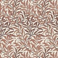 William Morris Willow Bough Digitally Printed Fabric Rust