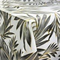 Embossed Palm PVC Fabric Grey