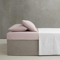 Catherine Lansfield Easy Iron Percale Extra Deep Bed Linen Fitted Sheet Blush