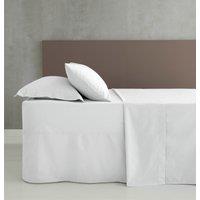 Catherine Lansfield Easy Iron Percale Weave Flat Sheet White