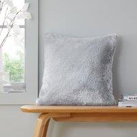 Catherine Lansfield Glamour Faux Fur Filled Cushion 45cm x 45cm Silver