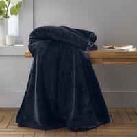 Catherine Lansfield Raschel Velvet Touch 130cm x 170cm Throw Navy