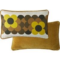 Orla Kiely Retro Flower Stripe Filled Cushion 30cm x 50cm Dune