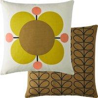 Orla Kiely Atomic Flower Filled Cushion 45cm x 45cm Primrose