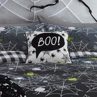 Boo Spooky Halloween Filled Cushion 43cm x 43cm Black